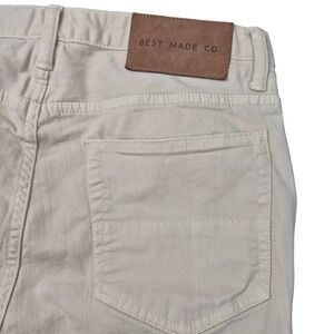 Best Made Co 32x34 Mens Straight Leg Twill Pants Sand‎ Beige Workwear Light Tan